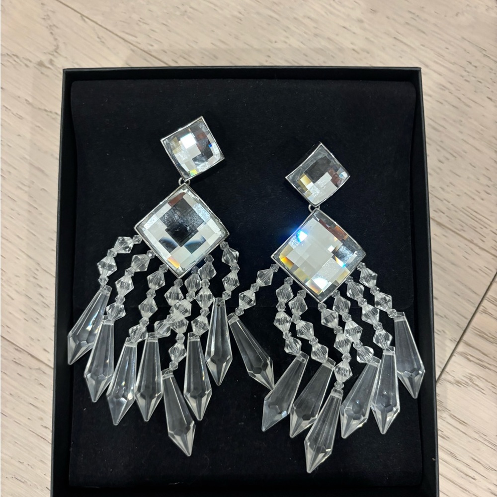 Balmain x HM oversized clip on Dangle Earrings
